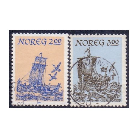 Norge. 1983. Nordnorske bådtyper. AFA nr. 899-900 ** stemplet postfrisk FDC