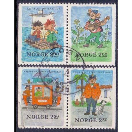 Norge. 1984. Julefrimærker i 2 parstykker. AFA nr. 922CV-25Ch ** stemplet postfrisk FDC