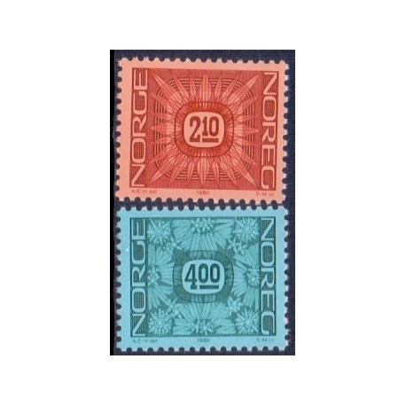 Norge. 1986. Nye brugsfrimærker. AFA nr. 947-48 ** stemplet postfrisk FDC