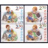 Norge. 1987.  Julefrimærker i parstykker. AFA nr. 983Co-84Cn ** stemplet postfrisk FDC