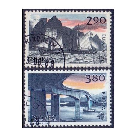 Norge. 1988.  Europamærker / CEPT. AFA nr. 997-98 ** stemplet postfrisk FDC
