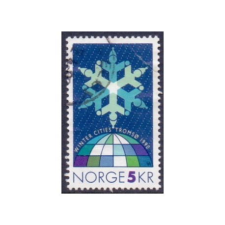 Norge. 1990. Winter Cities Tromsø. AFA nr. 1039 ** stemplet postfrisk FDC
