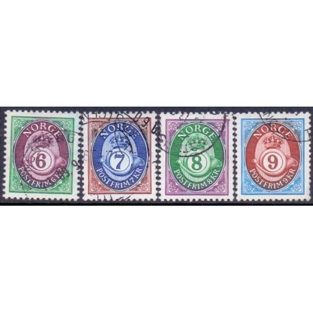 Norge. 1991. Brugsfrimærker. AFA nr. 1078-81** stemplet postfrisk FDC