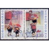 Norge. 1992. Julefrimærker i parstykke.. AFA nr. 1105Cv-06Ch **  stemplet postfrisk FDC