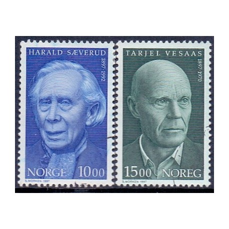 Norge. 1997. 100 års fødslesdage.. AFA nr. 1259-60  ** stemplet postfrisk FDC