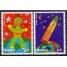 Norge. 2000. International tegnekonkurrence. AFA nr. 1351-52 **  stemplet postfrisk FDC