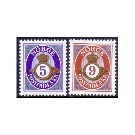 Norge. 2002. Dagligmærker, Type I, AFA nr. 1405-06 **  stemplet postfrisk FDC