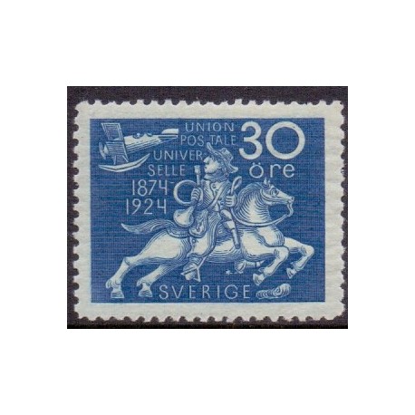 Sverige. 1924. Verdenspostforeningen, 30 Øre, AFA nr. 179 **  postfrisk stemplet FDC st,
