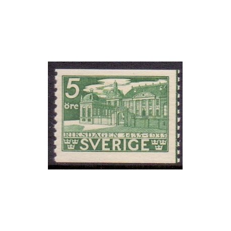 Sverige. 1935, Rigsdagen 500 år, 5 Øre. AFA 225 **  postfrisk stemplet FDC st,