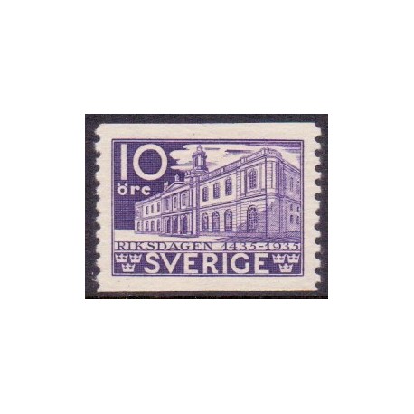 Sverige. 1935, Rigsdagen 500 år, 10 Øre. AFA 226 **  postfrisk stemplet FDC st,