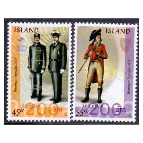 Island. 2003. Soldater, AFA nr. 1011-12 **  postfrisk st. stemplet FDC
