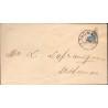 DWI 1896-1906 4 Cent Tofarvede halveret på brev stemplet St. Thomas til St. Croix