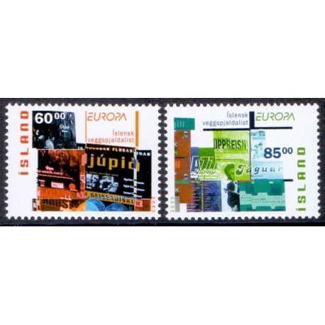 Island. 2003. Europamærker / CEPT, AFA nr. 1023-24 **  postfrisk st. stemplet FDC