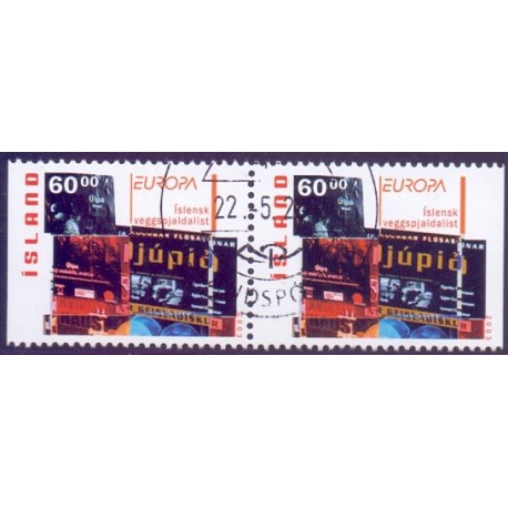 Island. 2003. Europamærker / CEPT, AFA nr. 1023Cv-41024Ch ** (2 par)  postfrisk st. stemplet FDC