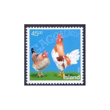 Island. 2003. Islandske hushøns, AFA nr. 1025 **  postfrisk st. stemplet FDC
