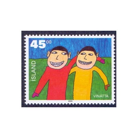 Island. 2003. Venskab, AFA nr. 1026 **  postfrisk st. stemplet FDC