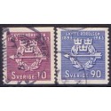 Sverige. 1943. Skyttebevægelsen, 10-90 Øre, AFA nr 306-07 **  postfrisk stemplet FDC st,
