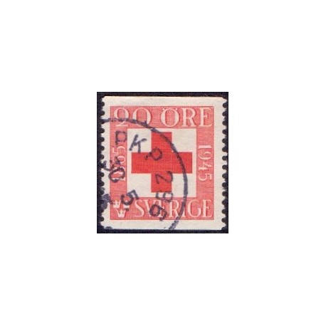 Sverige. 1945. Røde Kors, 20 Øre, AFA nr. 317 **    postfrisk stemplet FDC st,