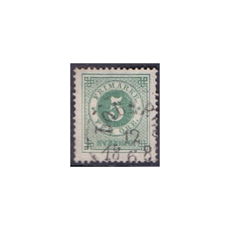 Sverige. 1877. Ringtype 4 Øre. AFA nr. 18B * postfrisk stemplet FDC st,