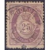 Norge. 1882. 25 Øre. AFA nr. 40 ** Postfrisk ubrugt stemplet st.