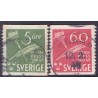 Sverige. 1945. Svensk presse 300 år. 5-60 Øre, AFA nr 318-19 **   postfrisk stemplet FDC st,