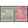 Sverige. 1946. Landbrugsmødernes 100 års jubilæum, AFA nr. 327-28 **    postfrisk stemplet FDC st,
