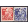Sverige. 1946. Alfred Nobel, 20-30 Øre. AFA nr. 331-32 **    postfrisk stemplet FDC st,