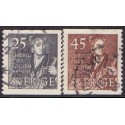Sverige. 1951. Christofer Polhem, 25-45 Øre, AFA nr. 370-71 **    postfrisk stemplet FDC st,