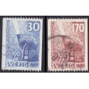 Sverige. 1958. Bessemerstålets 100 år. 30 Øre-1,70 kr. AFA nr. 447-48 ** postfrisk stemplet FDC st,