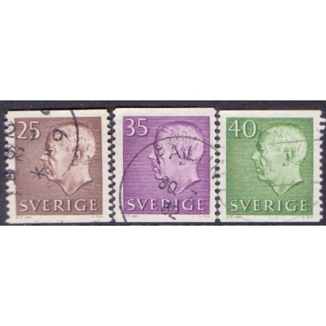 Sverige. 1961. Suppleringsværdier. AFA nr. 485-87 **  postfrisk stemplet FDC st,