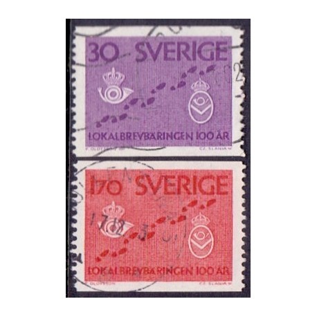Sverige. 1962. lokal brevombæring. AFA nr. 491-92 **  postfrisk stemplet FDC st,
