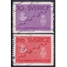 Sverige. 1962. lokal brevombæring. AFA nr. 491-92 **  postfrisk stemplet FDC st,