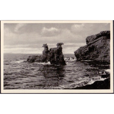 Bornholm Løvehovederne ved hammershus ubrugt (Karl Olsen 506)