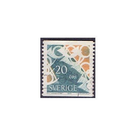Sverige. 1965. Ny posthorntegning. AFA nr. 539 **     postfrisk stemplet FDC st,
