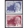 Sverige. 1966. Louis de Geer. 40 Øre-3,00 kr. AFA nr. 559-60 **   postfrisk stemplet FDC st,