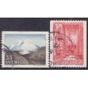 Sverige. 1967. Fjeldlandskab og Uppsala domkirke 35 Øre-4,50 kr. AFA nr 581-82  **  postfrisk stemplet FDC st,