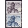 Sverige. 1969. Albert Engström, 35-55 Øre, AFA nr. 642-43 **    postfrisk stemplet FDC st,