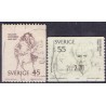 Sverige. 1969. Forfattere, 45-55 Øre, AFA nr. 659-60 **     postfrisk stemplet FDC st,