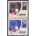 Sverige. 1971. Trafiksikkerhed, 35-65 Øre. AFA nr. 727-28 **  postfrisk stemplet FDC st,