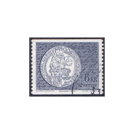 Sverige. 1972. Møntmotiv 6 kr, AFA nr. 758 **     postfrisk stemplet FDC st,