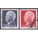 Sverige. 1972. Kong Adolf VI, 75 Øre-1 kr. AFA nr. 782-83 **     postfrisk stemplet FDC st,