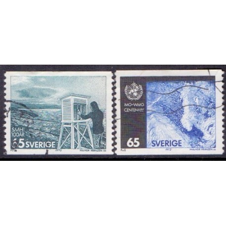 Sverige. 1973. Metrologisk tjenste, i parstykke AFA nr. 812-13 **     postfrisk stemplet FDC st,