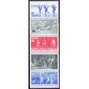 Sverige. 1977. Motionsidræt i 5-stribe. AFA nr. 982-86 **  postfrisk stemplet FDC st,
