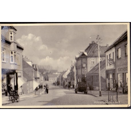 Aars. Hovedgaden i brugt 1951
