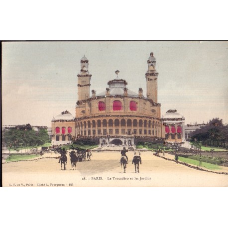 Frankrig. Paris. Le Trocadéro et les jardins, unused postcard