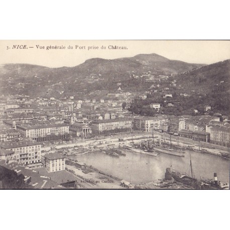 Frankrig. Nice. Vue Generale du port, unused postcard