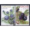 Færøerne 2011. 0,50-6,50 Kr. Enebær og sortebær. AFA nr. 725-6 Postfrisk stemplet