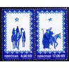 Færøerne 2015. Julefrimærker, AFA nr 842-43, Postfrisk, stemplet FDC