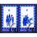 Færøerne 2015. Julefrimærker, AFA nr 842-43, Postfrisk, stemplet FDC