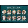 Færøerne 2016. Jesus fra Nazareth, miniark, AFA nr 858-68. Postfrisk   stemplet FDC